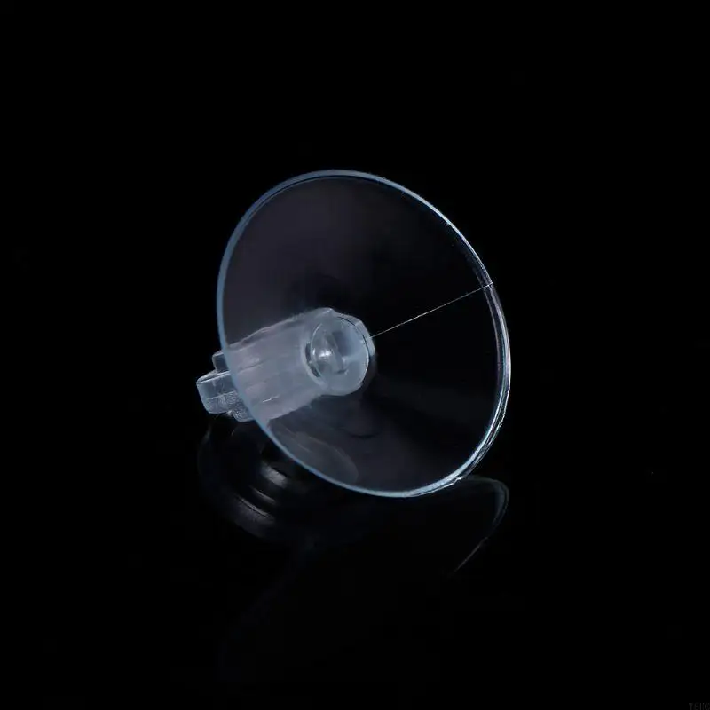 T8UC 10 Pieces Aquarium Suction Cup Diameter 1.2in Transparent Plastic Sucker with Clips Fish for Tank Pipe Hose Tube Holder