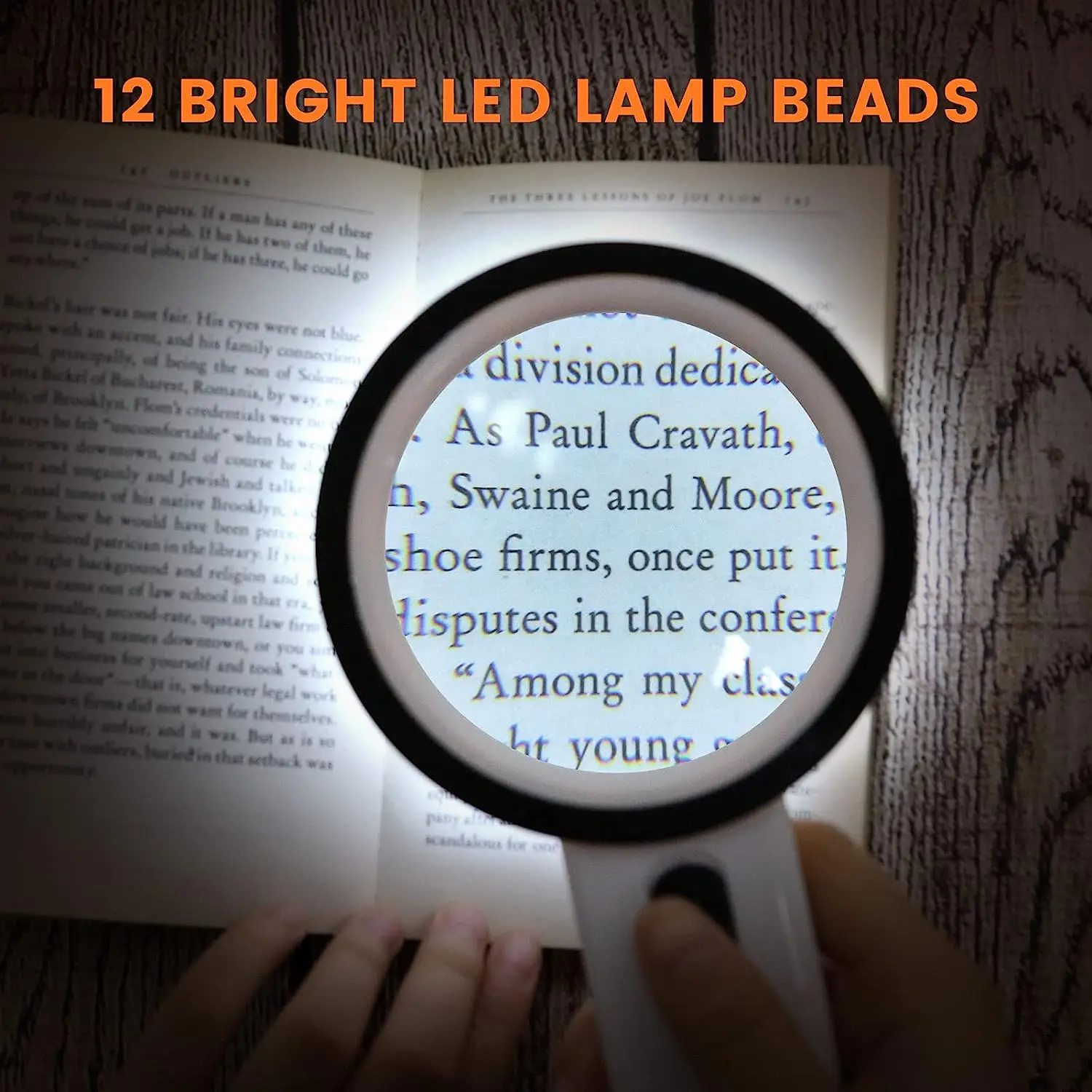 Imagem -03 - Iluminado Lupa de Lente Dupla Lupa para Idosos Reparo do Relógio de Leitura Portátil 12 Luzes Led 30x
