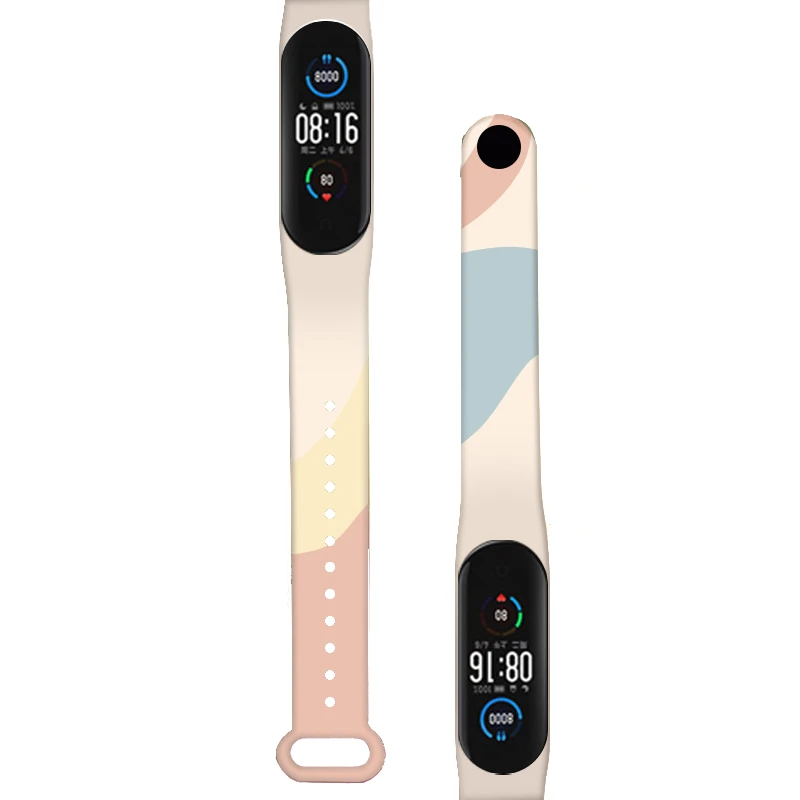 Morandi Color Sport Strap For Xiaomi Mi Band 3 4 Silicone Wristband Replace Mi Band 4 5 Morandi Bracelet For Mi Band 5 6 Straps