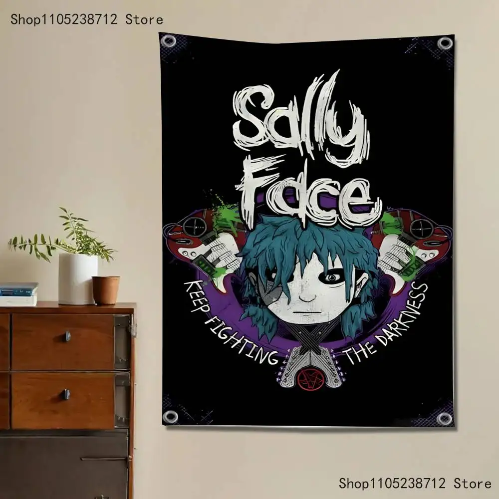 S-Sally Face Flag Tapestry Banner For Bedroom Outdoor Living Room Restaurant Bar Wall Decor Party