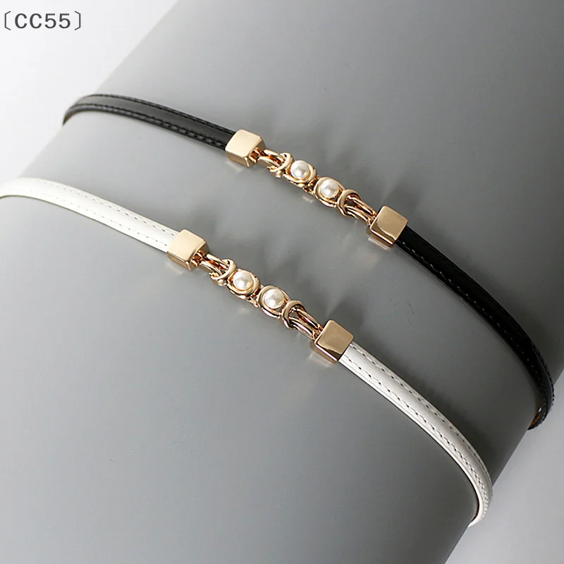 〔CC55〕Ladies Adjustable Thin Belts For Women Fashion Luxury Brand Designer Style Skinny Coat Jacket Dress Waist Belt Female