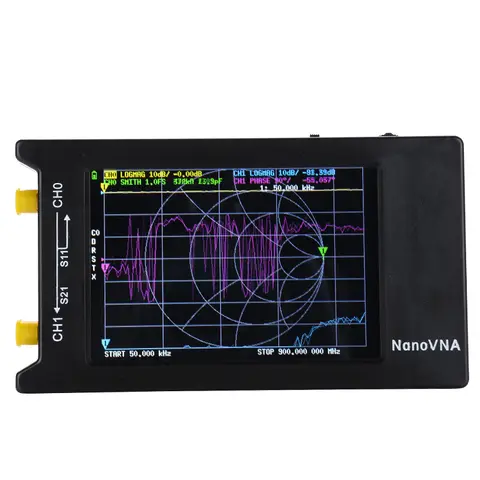 터치 스크린 휴대용 벡터 네트워크 분석기, NanoVNA-H4 10KHz-1.5GHz 나노VNA, 4 인치