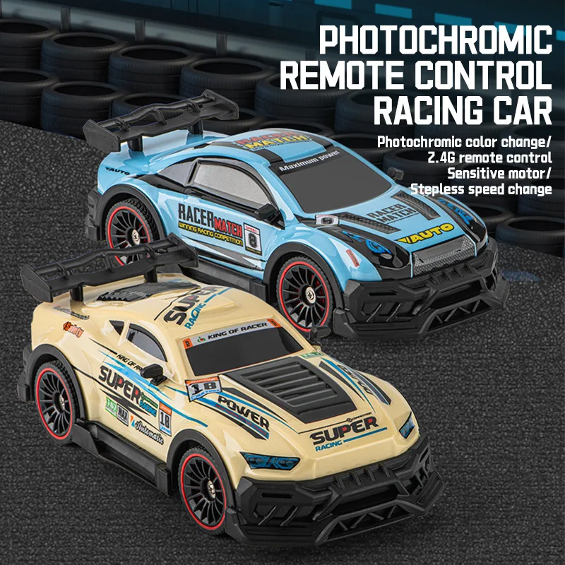 

Новый 1/20 светочувствительный цвет, меняющий цвет, дистанционное управление, дрифт-автомобиль, полноприводный высокоскоростной гоночный мальчик, игрушка, модель суперкара, радиоуправляемый автомобиль