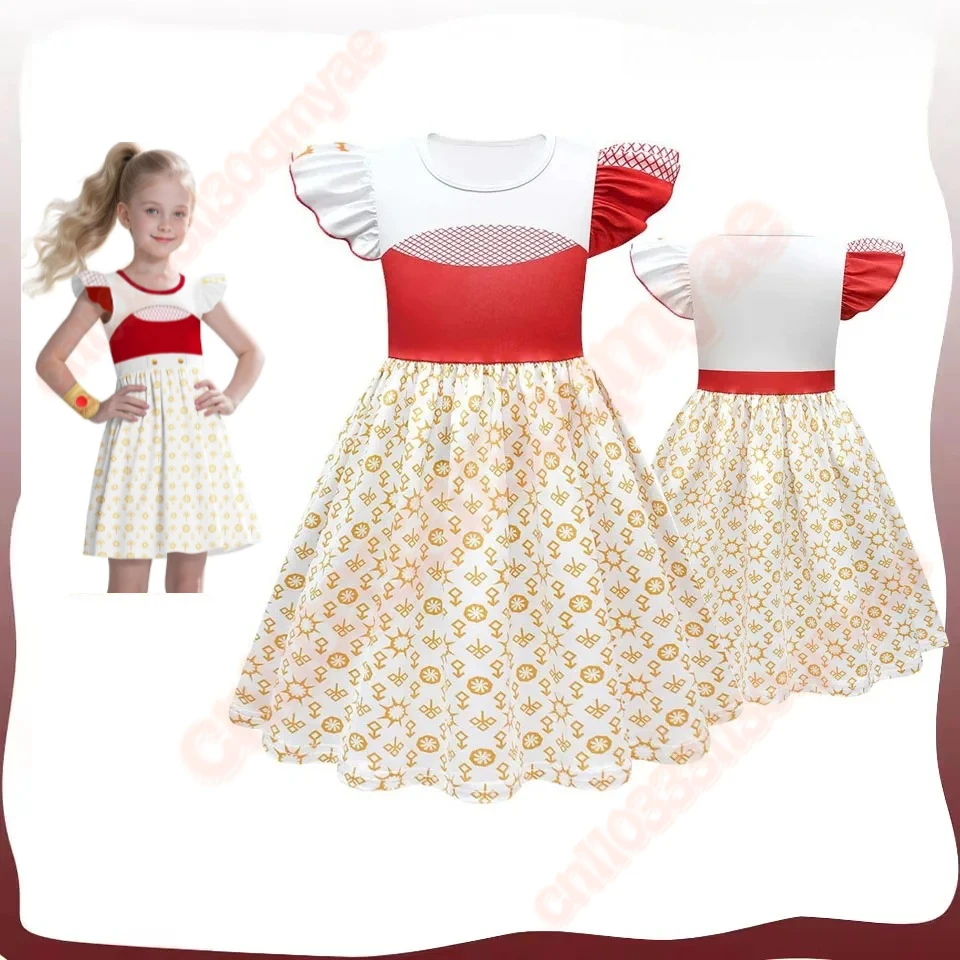 

Addiso Cosplay Costume Kids Girls Tutu Dress Bag Outfits Children TV Fantasia Roleplay Halloween Carnival Disguise Party Suit