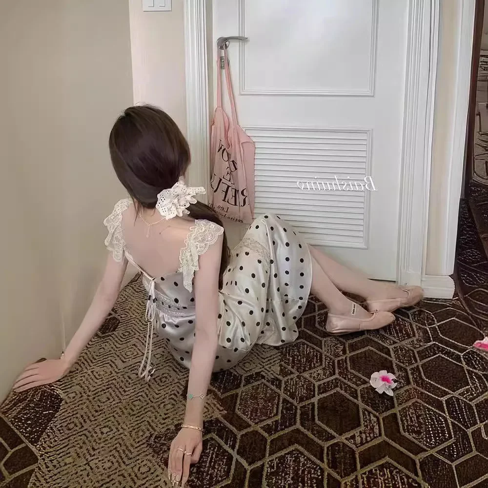 فستان طويل أنيق للتخسيس بخصر جميل للنساء لصيف 2024 فستان بنمط جديد مفتوح من الخلف على شكل قارب #4