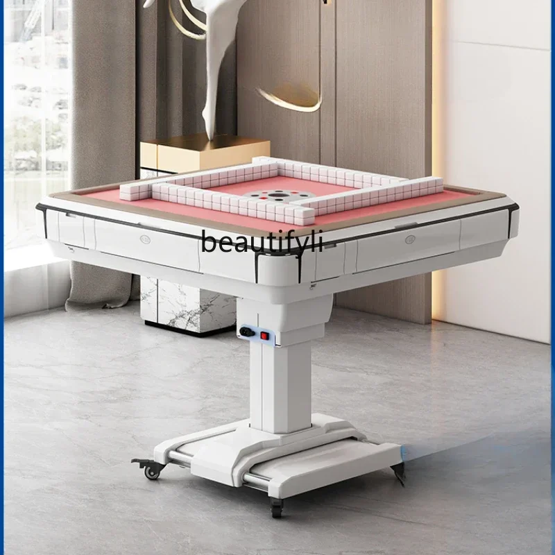 Mahjong Machine Automatic Folding Mute Mahjong Table Dining Table Dual-Use Electric Mahjong Heating