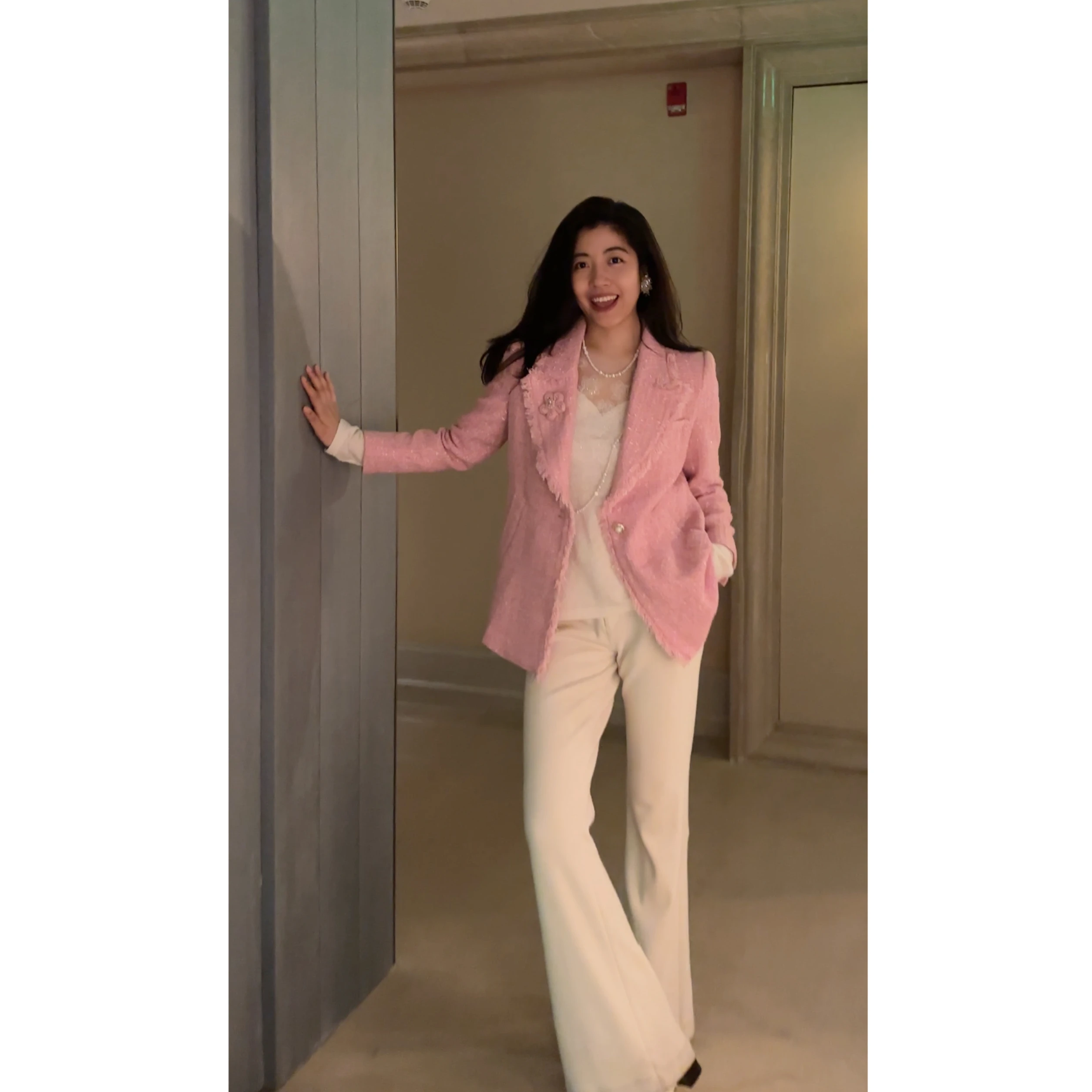 

NCOU Nie Kou Зимний дизайнерский костюм-пиджак 2025 года в чувственном и модном стиле, китайский стиль, женская одежда премиум-класса