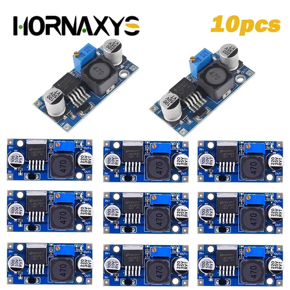 1-10Pcs LM2596 Step-Down Module DC-DC Adjustable Buck Converter Voltage Regulator Conversion Power Supply Module LM2596