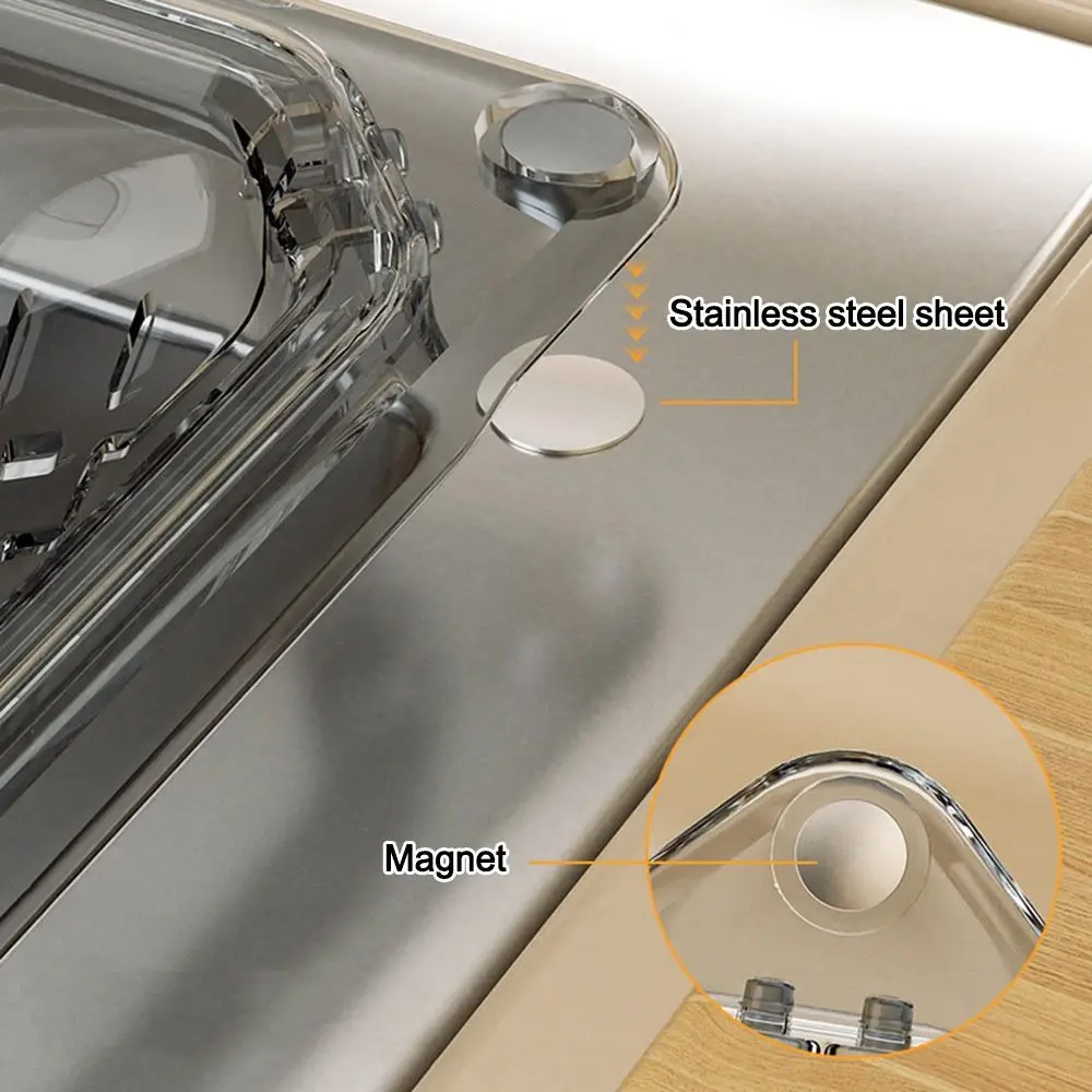 Separate Anti-leak Sink Drain Basket Filter Quickly Detachable Openable Bottom Cover Kitchen Sink Filter Strainer Magnetic