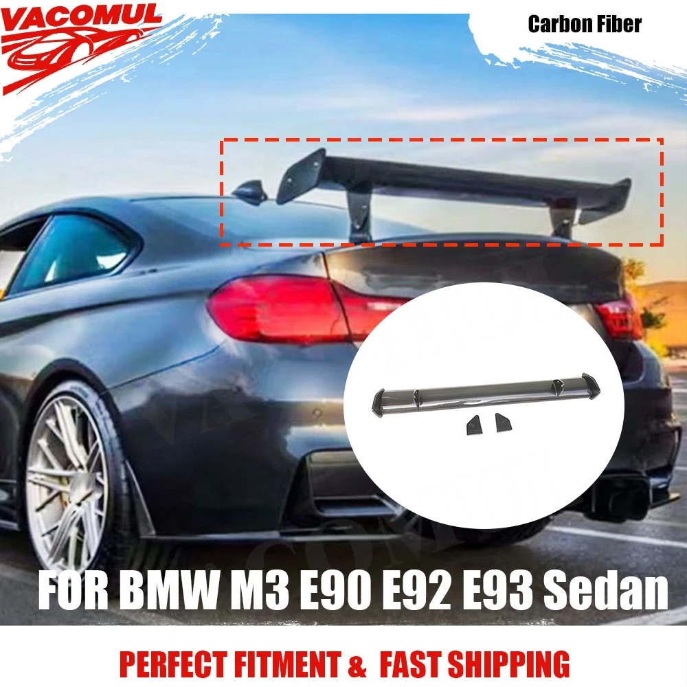 

VACOMUL Carbon Fiber Rear Boot Racing Spoiler For BMW M3 E46 E82 E90 E92 E93 F30 F10 Sedan Car FRP Wing High Quality