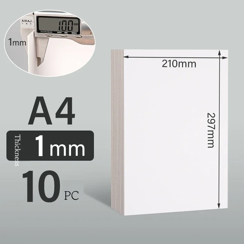 Variant: White A4 1mm 10Pcs