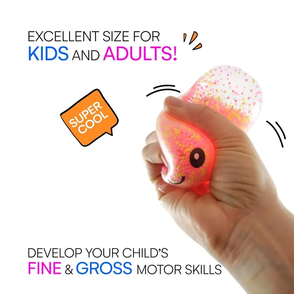 New Glow Stress Relief Fidget Octopus Balls Cute TPR Squeeze Toys Soft Funny Gift Pinching Toy