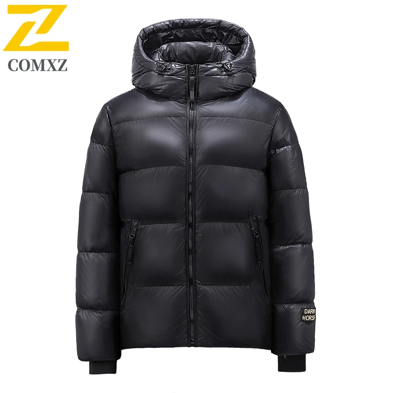 

Warm Thick Down Jacket Versatile Windproof Hooded Skiing Cotton Padded Jacket Street High Quality Winter Jacket Men's Clothing