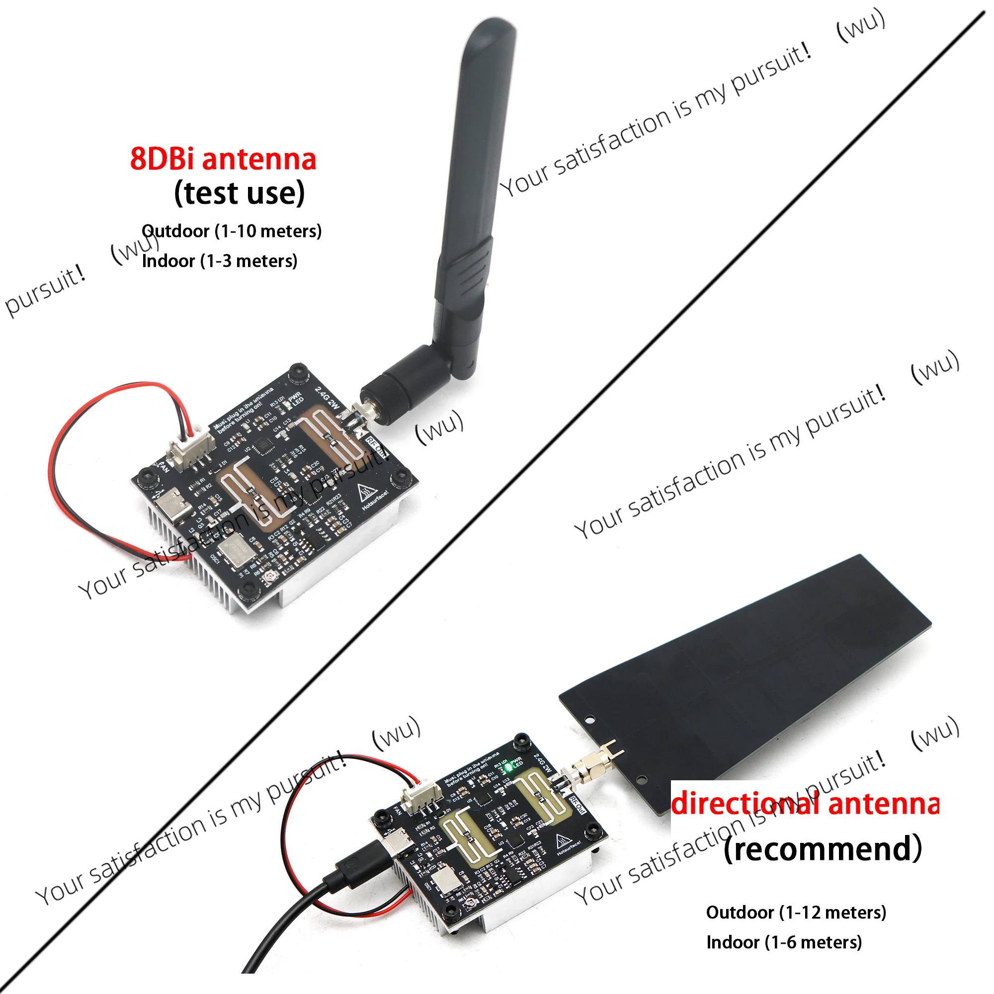 2.4Ghz 2W WiFi Bluetooth Sweep Signal Source VCO RF Generator RF Power Amplifier For 2.4G BT Headset Music Speaker Wifi Camera view 3