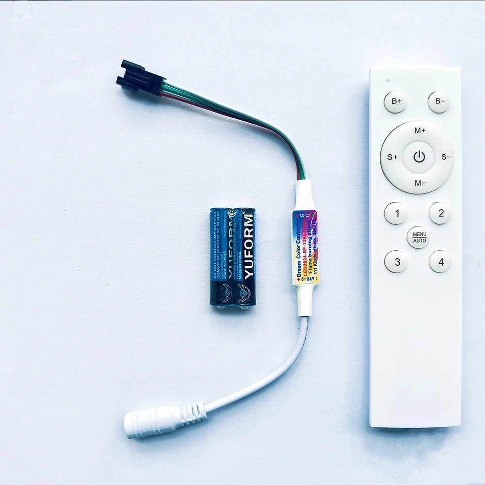 Ws2812B Strip 5V - Controlador de chama fantasia rf de