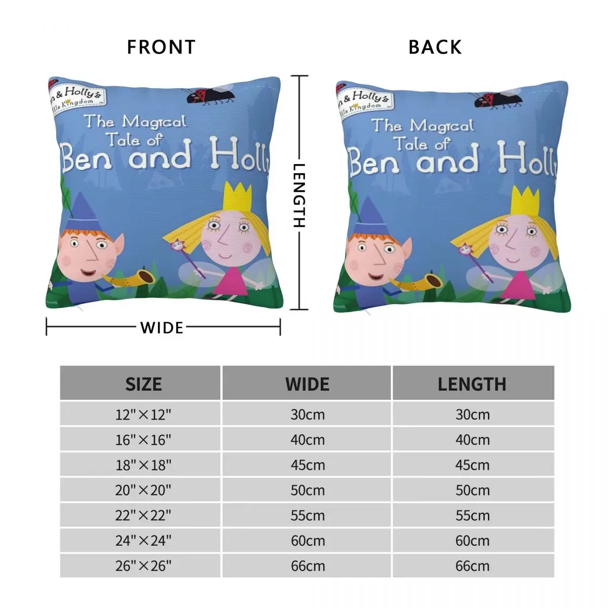 مملكة بن وهولي بن Y هولي الطباعة سادات غطاء الوسادة وسادة تغطي Y2K ديكور المنزل سستة متعددة الحجم