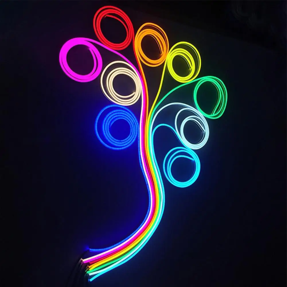 Flexível Luz De Néon 5M Fio Led Neon Festa Atmosfera Decoração Lâmpada RopeTube Impermeável Multicolor Led Strip Dropshipping