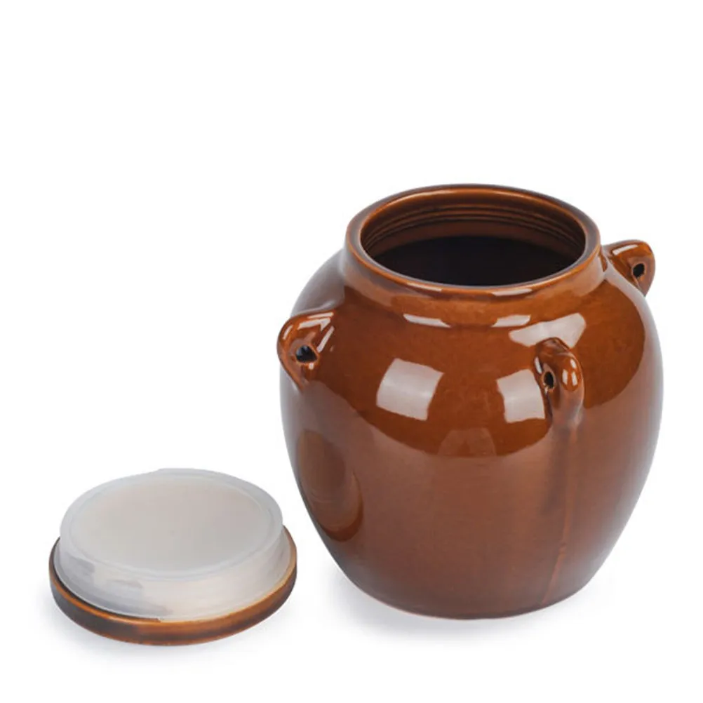 

Керамическая банка для меда 500 мл с герметичной крышкой для хранения специй, соли, соусов. Домашняя керамическая банка для меда, банка для специй, банка для соуса.