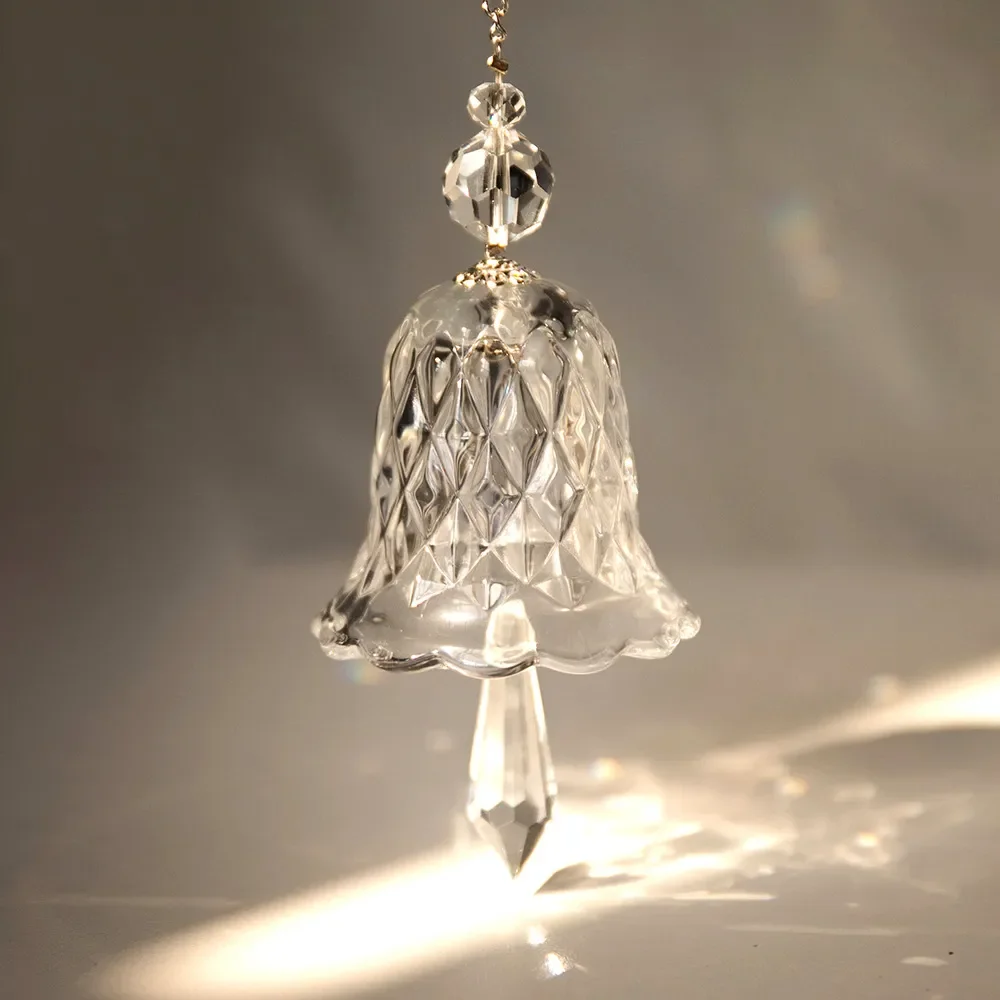 Rainbow Crystal Wind Chime Window Hanging Bell Glass Pendant Sun Catcher Christmas Decoration Home Decoration Garden Decoration