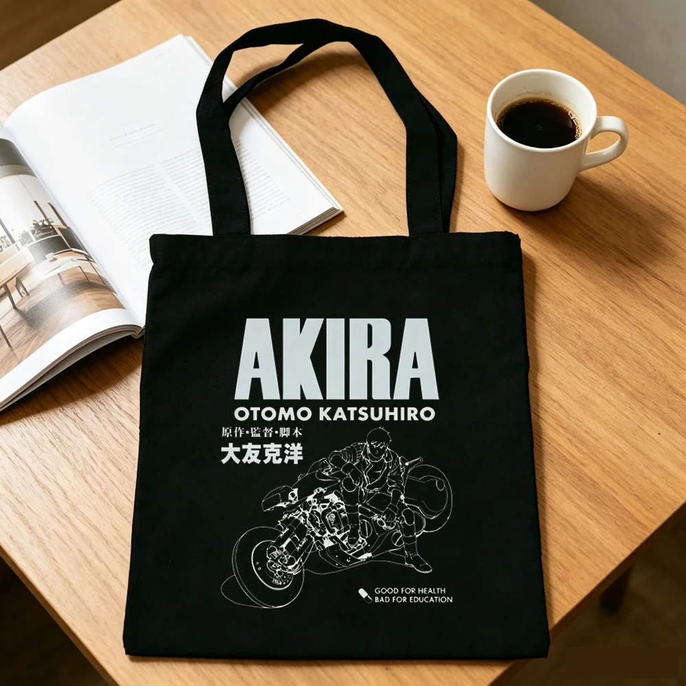 Сумка-шоппер Akira Otomo Katsuhiro, холщовая, складная, для покупок, женская.