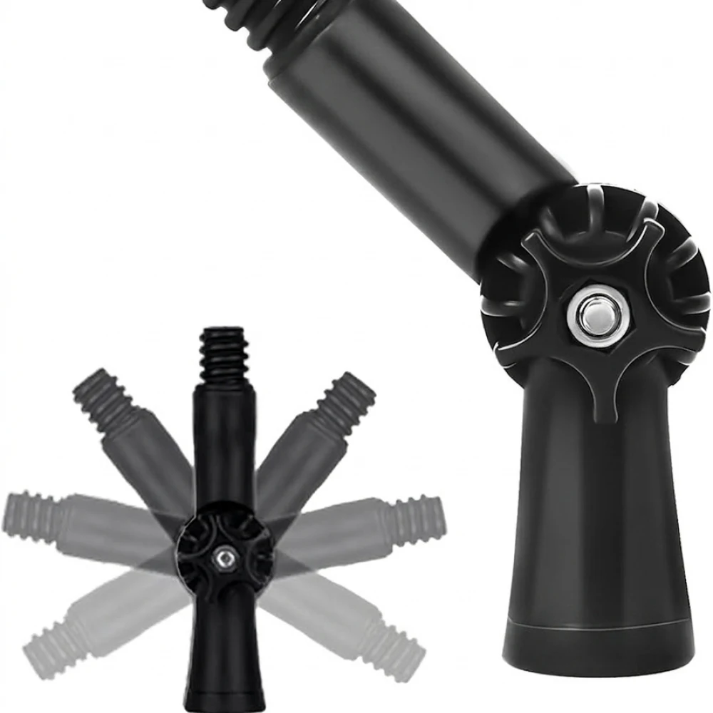 Adjustable Rotating Head Extension Rod For Paint Roller High Reach Cleaning Accessory Professional Wall Painting Tool