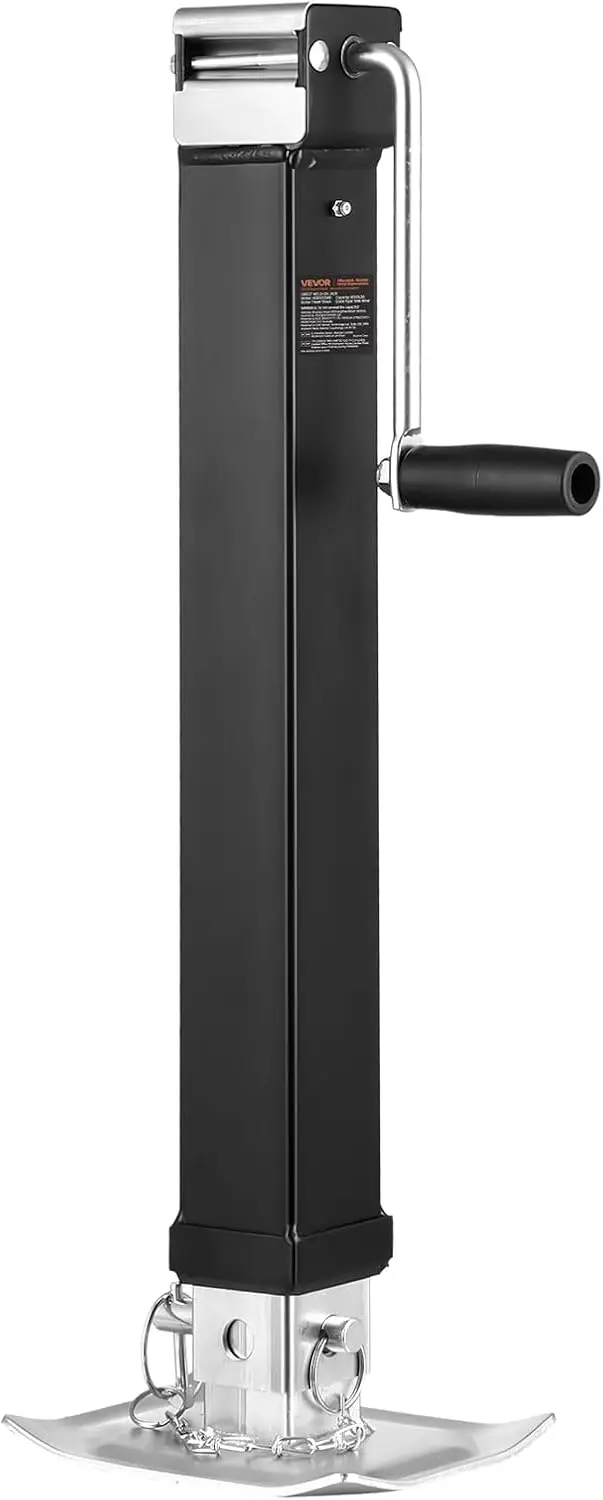

8000lbs Heavy-Duty Square Weld-on RV Jack, 15-1/4" Lift, Adjustable Drop Leg for Trailers