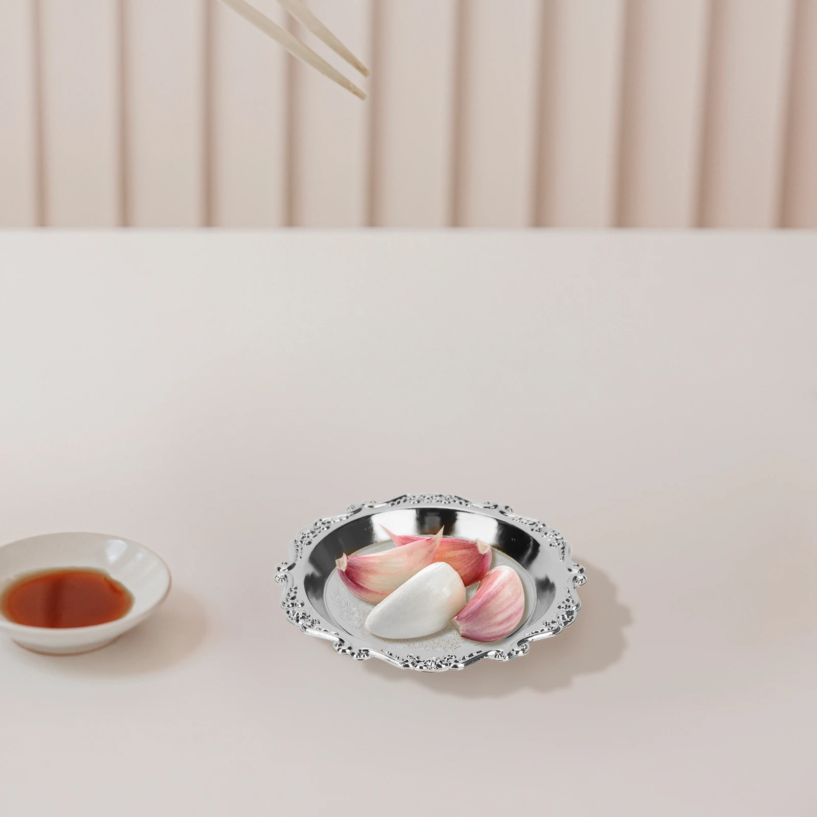 

6 шт. мини-диски для закусок, металлические подносы для фруктов из нержавеющей стали, сервировочные блюда, блюдо для конфет, орехов для вечеринок, дома, праздника, кухни, барная посуда