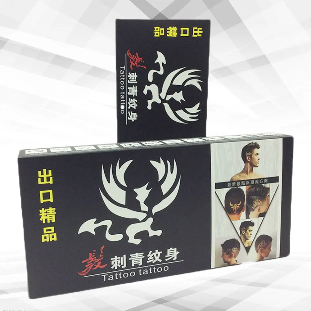 

25Pcs Hair Stencil Kit Waterproof Pattern Set for Birthdays Festivals Work Events Hair Tattoos Glue Tools