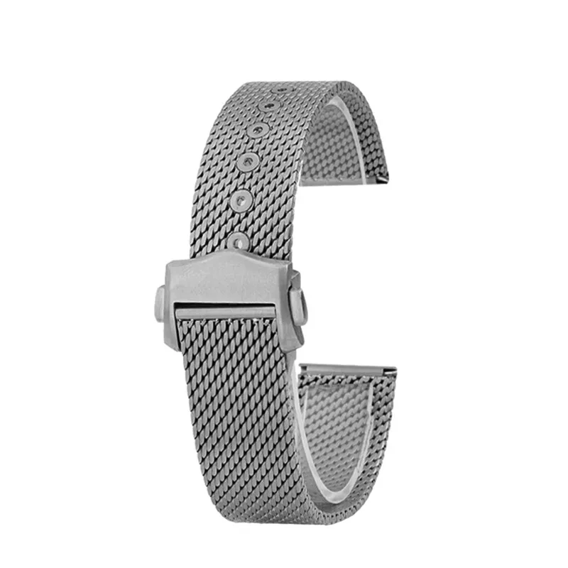 20mm High Quality Titanium metal Watchband Mesh Belt  for Omega Seamaster 003 Man Bracelet Titanium Strap for Omega 007 series