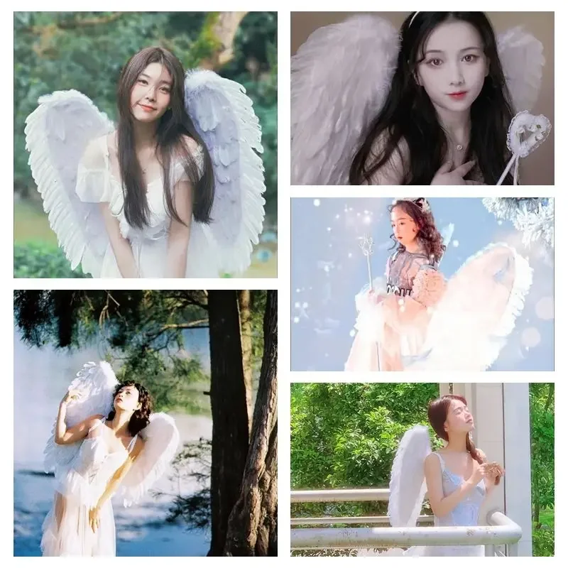 Christmas Adult Feather Wings  Halloween Wings  Costume  Wings Performance Props Halloween Party Props Photography Props