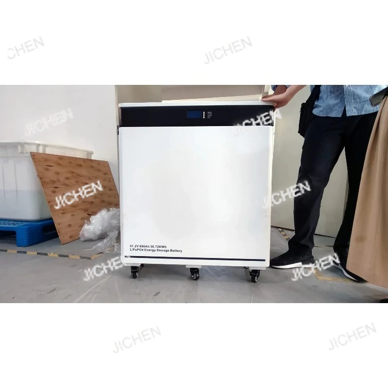 2024 30KW Deep Cycles 600AH Moveable Floor Mounted LiFePO4 51.2V Lithium Ion Battery Pack Home Energy Storage