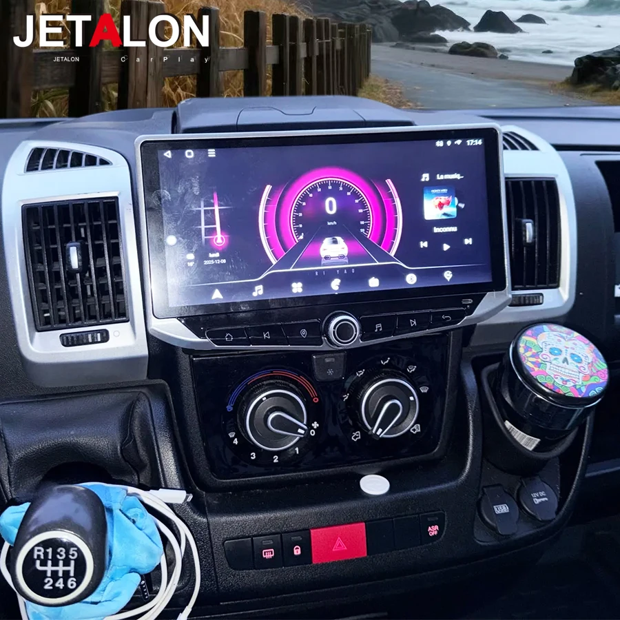 For FIAT DUCATO 2016 2017 2018-2024 Android 15 GPS Navigation Carplay Car Radio Auto Stereo Touch Screen Video Player Head Unit