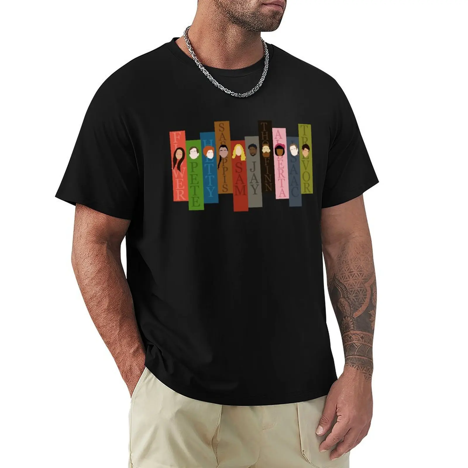 Ghosts CBS Characters Flower Pete Hetty Sasappis Sam Jay Thorfinn Isaac Trevor Woodstone T-Shirt