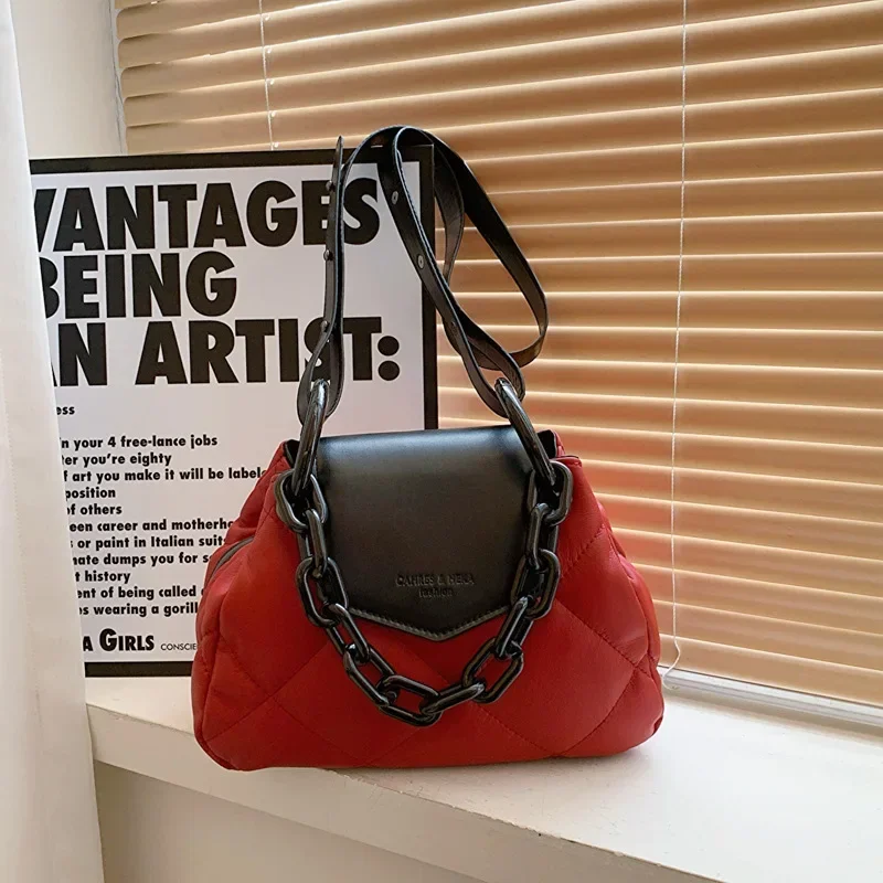 

Новинка весны/лета 2024 г. Новинка! Нишевая женская сумка с бриллиантами в стиле решітки — высокая текстура, большая вместимость, портативная сумка через плечо