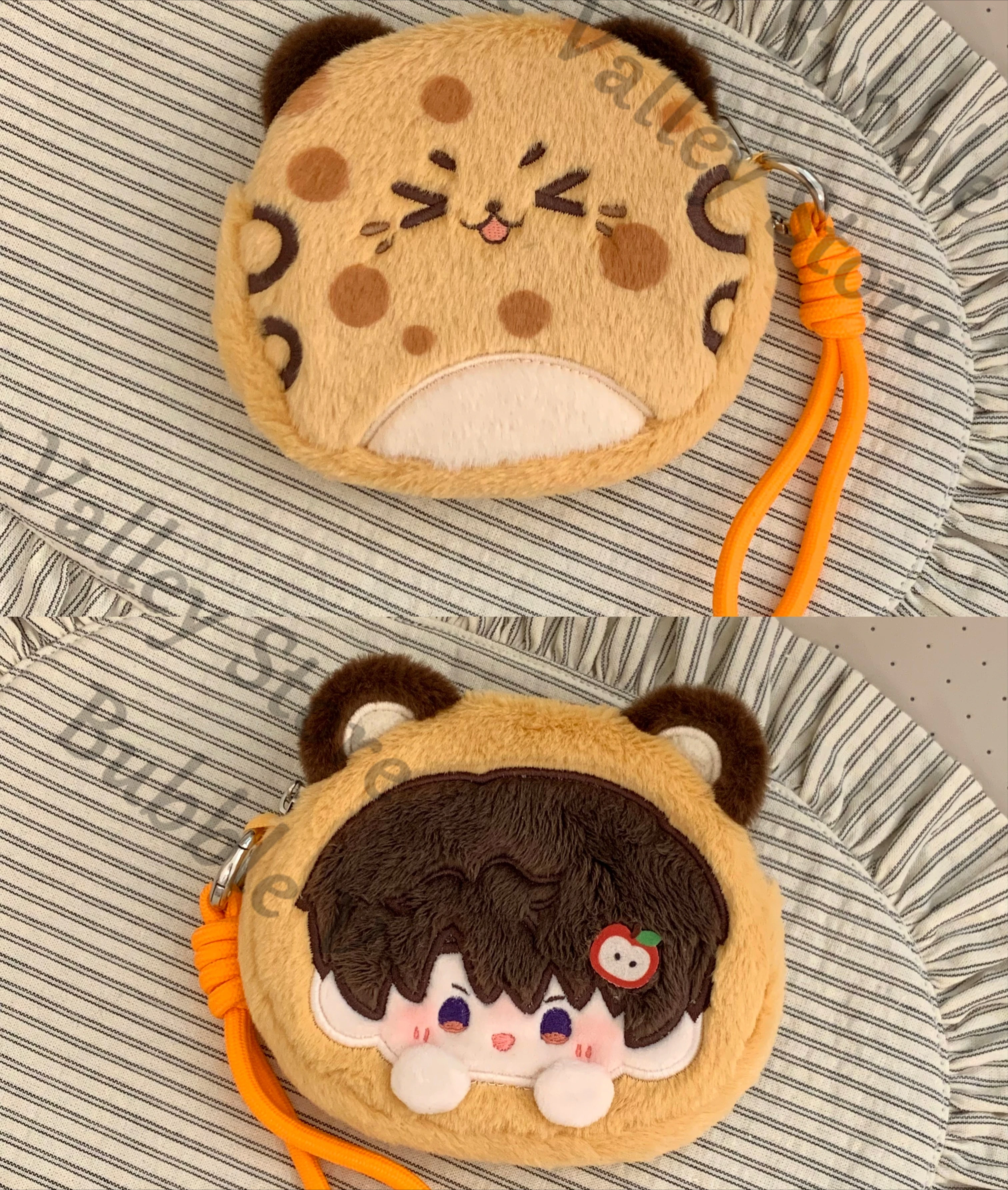 Anime Caleb Sylus Rafayel Zayne Xavier Love and Deepspace Cosplay Flauschiges Amulett Münzbörse Cartoon Kleingeldbörse Handtasche Geschenk
