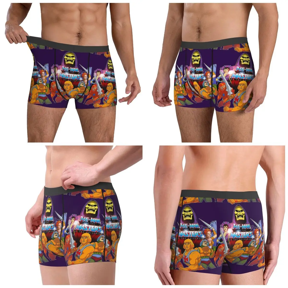 Boxer Underpants Shorts He Man And Friends Masters Of Universe Skeletor Heman Pantie Male Underwear for Homme Man Boyfriend Gift