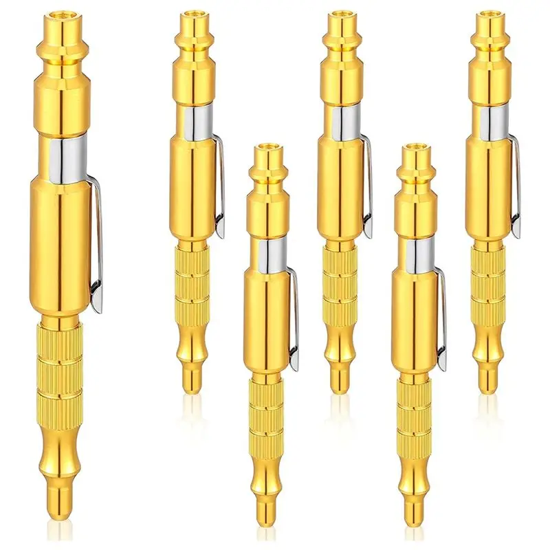 A27F-6Pcs 1/4In I/Mtype Adjustable Pocket Plug Air Blow Gunair Blower For Compressor Air Blower Pen For Dust Cleaning