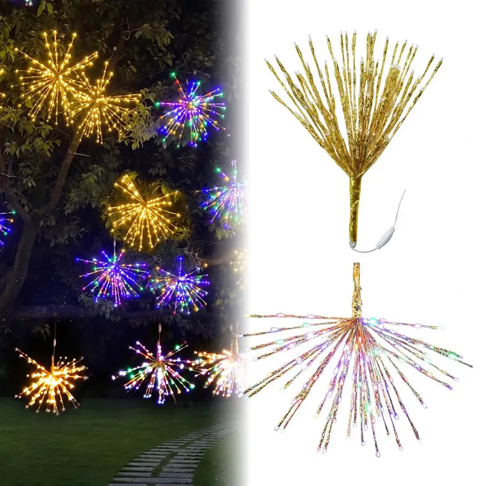Diy Starburst Christmas Tree String Light,Holiday Tree Star Topper with Sparkling Starburst Effect,Waterproof Hanging Lighting