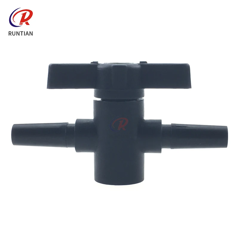 4pcs Plastic two way valve for Flora LJ320P PP2512UV 6*4mm black 3 way valve for ink tank Ink system accessories ink valve