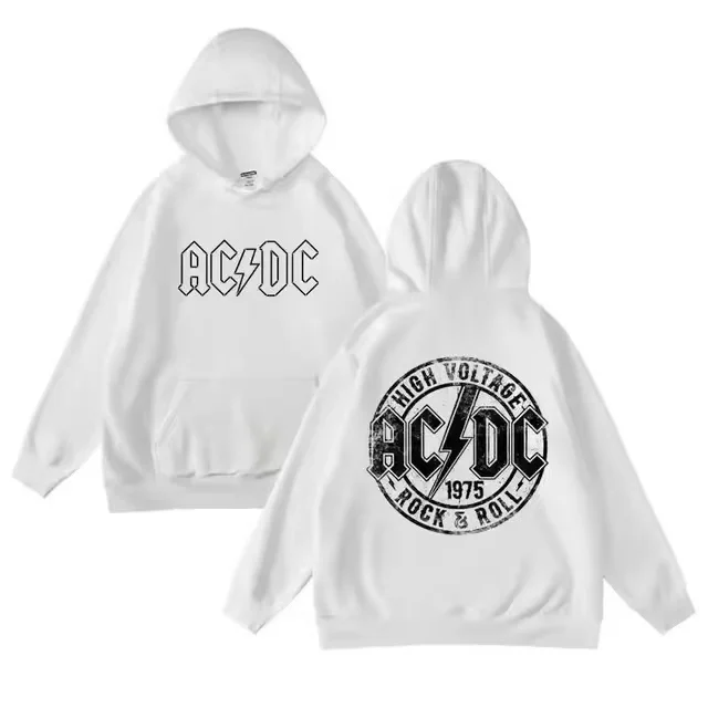 Acdc Rock Band Luxury Brand Women's Autumn and Winter Cotton Letter-printed Hoodie Men's and Women's Leisure Sports Heavy Hoodie