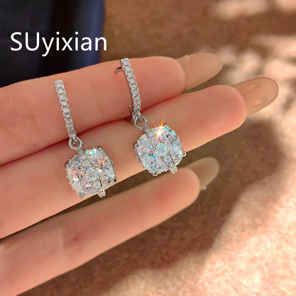 925 Sterling Silver Multi-Color Sugar Cube Earrings Ring Necklace Set