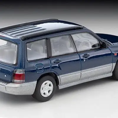 TOMICA TLV 1:64 N328a Subaru Forester Blue, alloy die-cast miniature simulation car Tide play model, boy toy holiday gift.