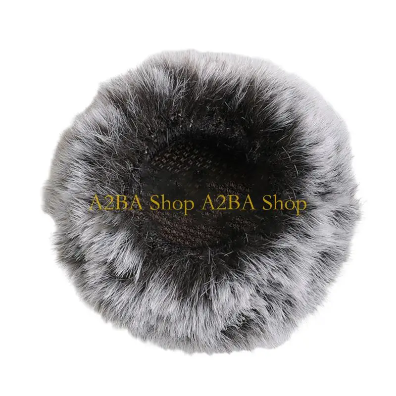 A2BA mikrofony z kołnierzem z klapami przednia szyba futrzane futra na szybę przednią osłona przeciwwiatrowa do mikrofonów Omic