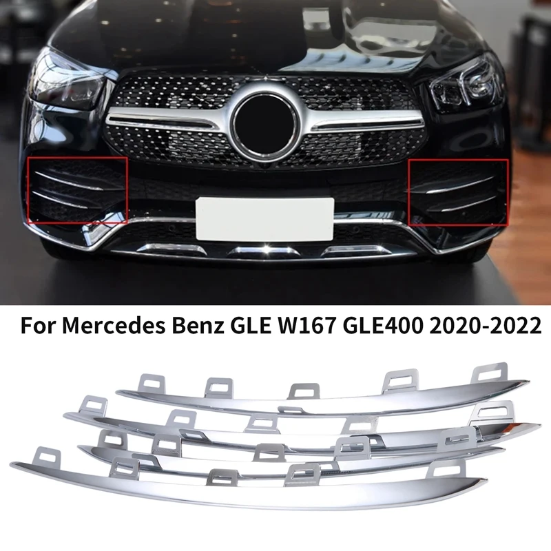 

Fog Lamp Trim Cover Front Bumper Trim Strip For Mercedes Benz GLE W167 2020-2022 GLE400 A1678858103 A1678858303 A1678858203