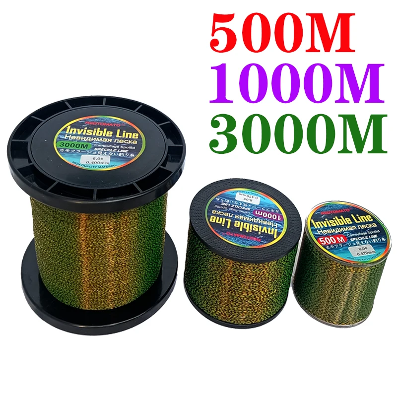 

Invisible Fishing Line 3D Spotted Line Nylon Monofilament Fluorocarbon Coated Carp Bass Pike Fishing Lines Pesca