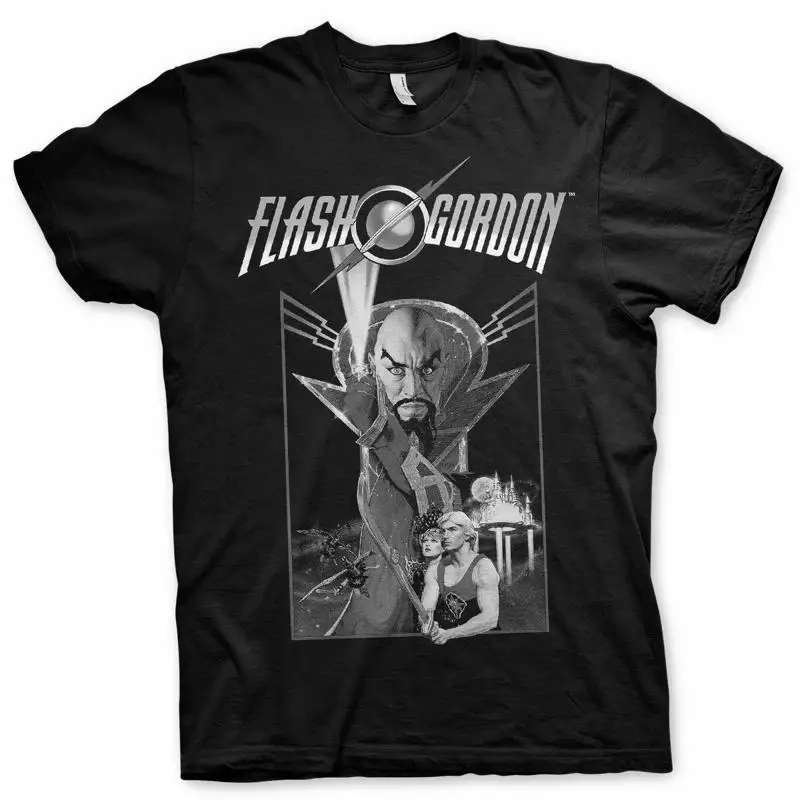 Официально лицензированный винтажный постер Flash Gordon BIG & TALL Футболка 3XL, 4XL, 5XL