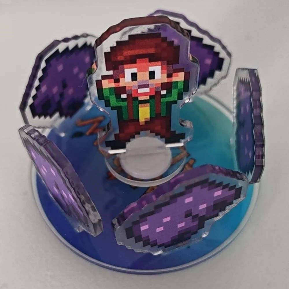 Game Stardew Valley ​Lewis​​ Cosplay Standing Plate Desktop Rotating Stand Acrylic Accessories Ornament Party Props