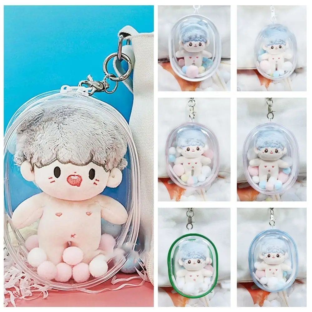 10/15/16cm Kawaii Clear Outdoor Bag Doll Display Box Multicolor Storage Case Toy Transparent Doll Accessories