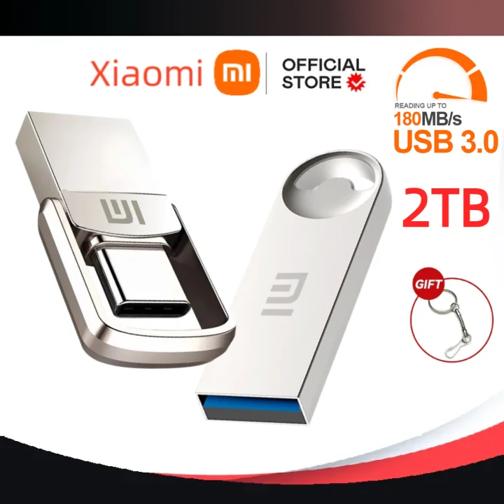 Xiaomi 2TB Pendrive Memory Stick 1TB 256GB 3.0 Metal Usb Flash Drive Pen Drive Memory Stick Thumb Drive Usb Stick 128GB U Drive