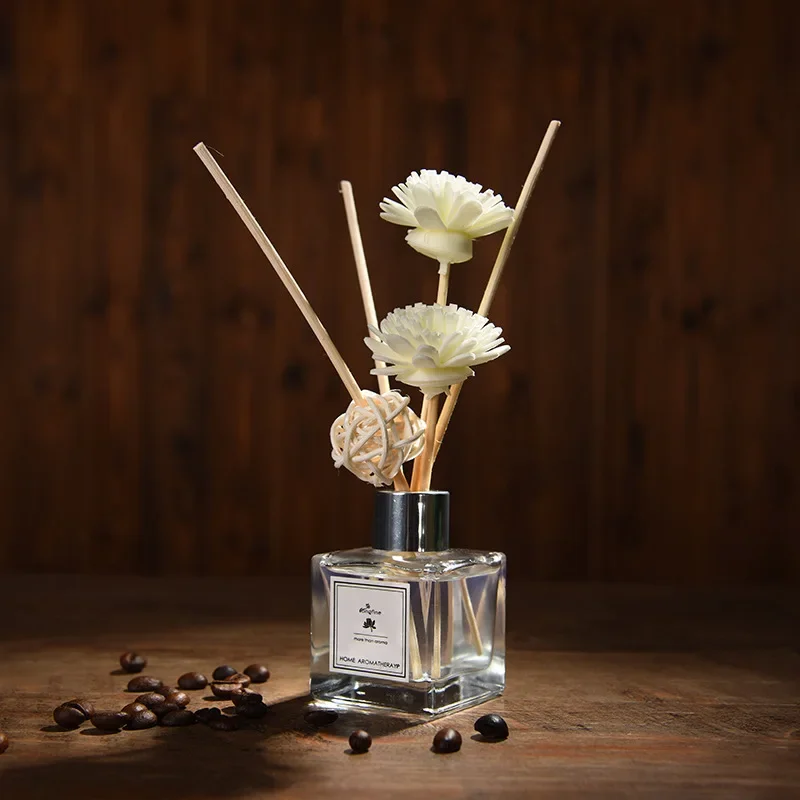 Aceite esencial sin llama, flor seca, vid, difusor de caña, juegos de botellas, té blanco, Perfume del océano, hogar, dormitorio, desodorización de inodoro